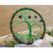 3D raised trunk details green aluminum wire close up